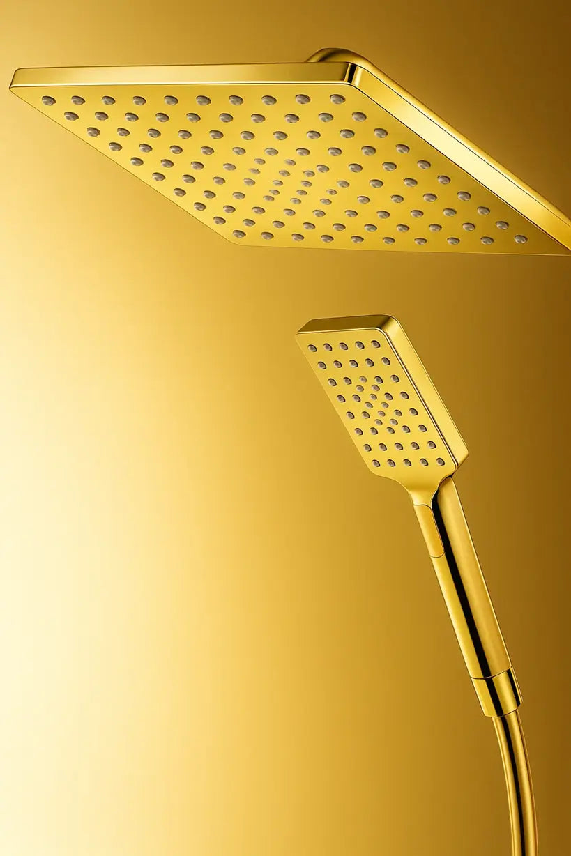 Dubai Gold TEPE Duş seti Sistemi 304 PASLANMAZ METAL sardıcı