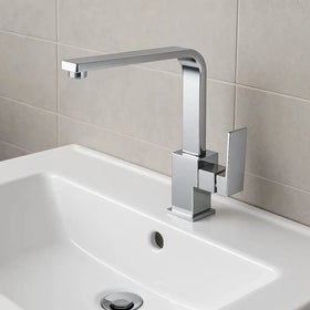 Sardıcı Yüksek Gövde Kare Lavabo Bataryası Çift Su Girişli 5 Yıl Garantili sardıcı