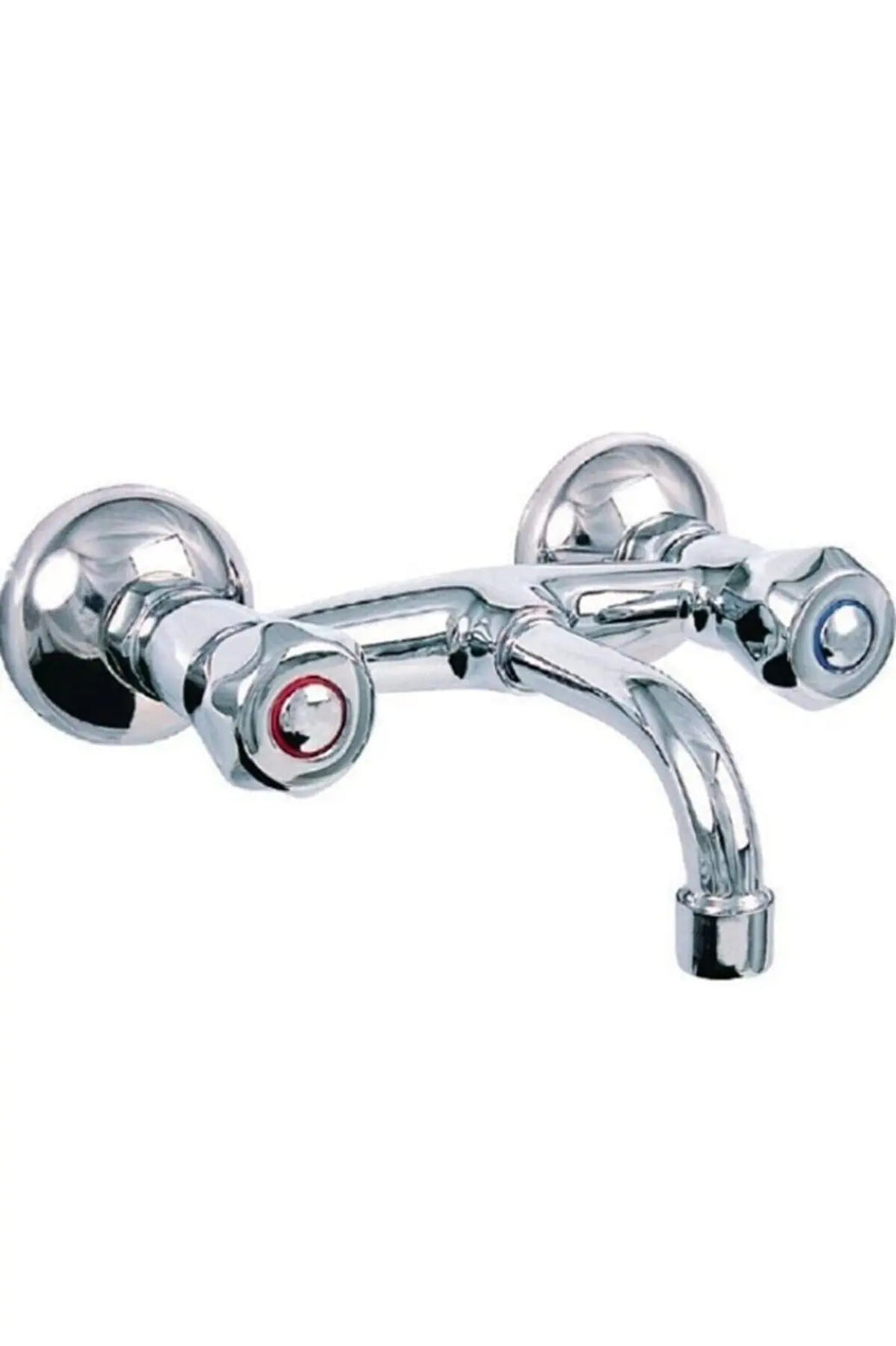 Sardıcı Duvardan Klasik Alt Borulu Mutfak Lavabo Bataryası