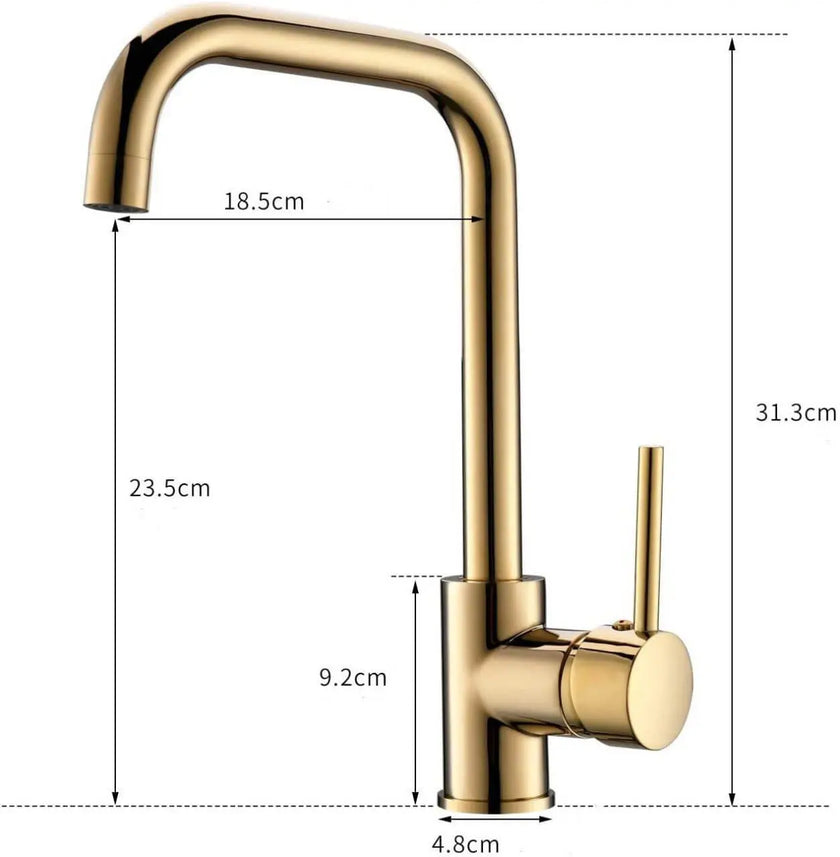 Melfa Rebirth Gold Mutfak Bataryası Çift Su Girişli 5 Yıl Garantili
