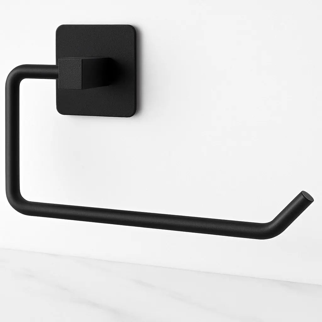 Yapışkanlı Siyah Kağıt Havluluk 3M Bantlı Delme Yok Sök Yapıştır 