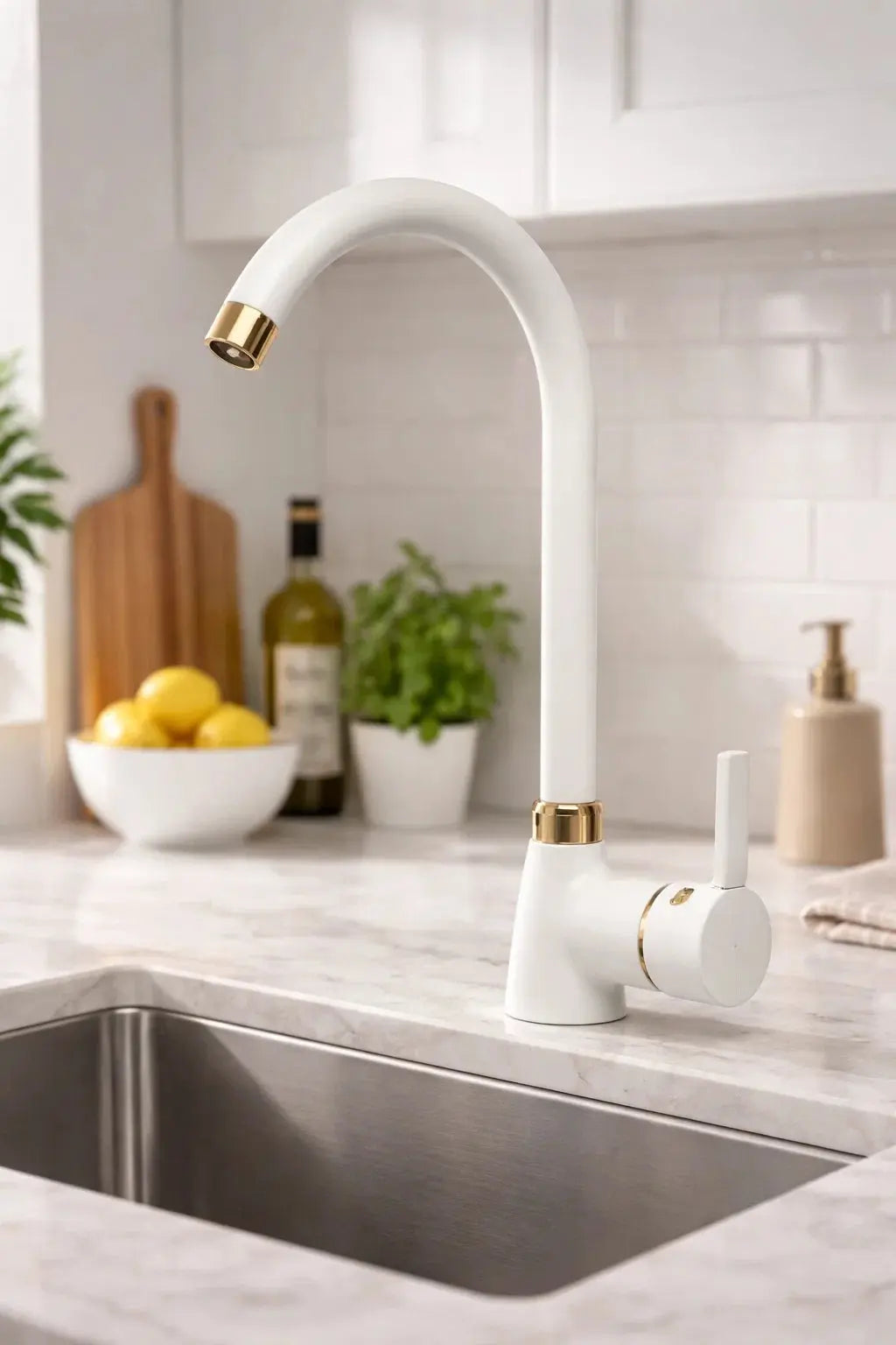 Beyaz Gold Eviye Mutfak Bataryası Sardıcı