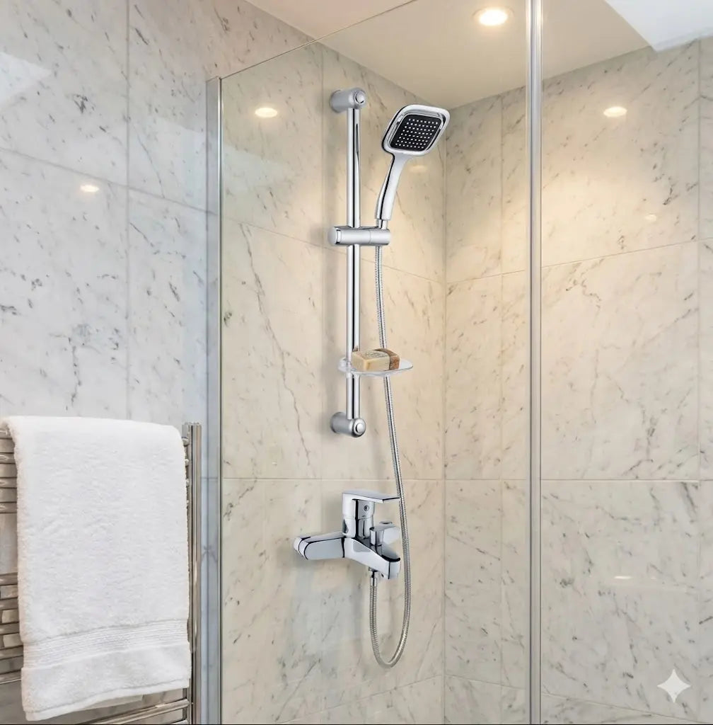 Banyo Bataryası Sürgülü Pizza Duş Seti Pirinç Gövde Paslanmaz Sürgülü Duş Seti SARDICI