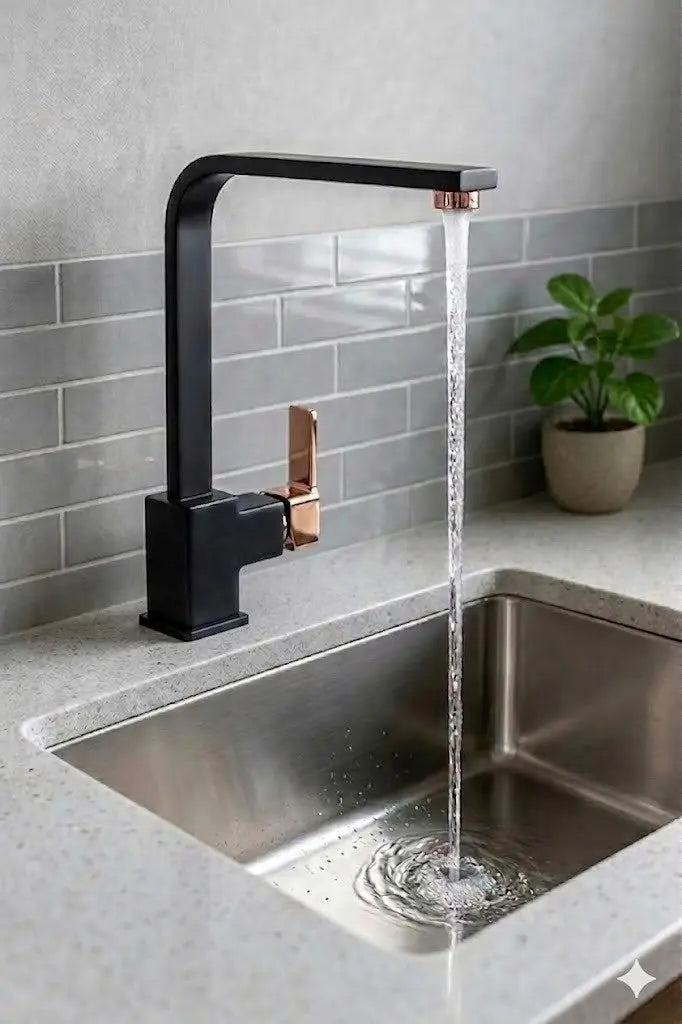 Voids Rose Kare Mutfak Eviye Bataryası