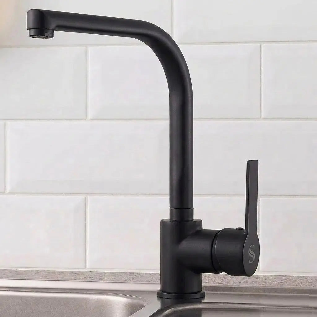 Altair Siyah Mutfak Evye Çift Su Girişli 5 Yıl  Garantili