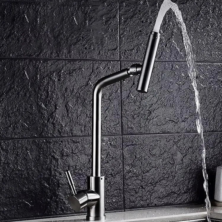 Mutfak Eviye Bataryası Modern İnox Kaplama Paslanmaz 304 Metal Oynar Başlıklı Fonksiyonel Ürün