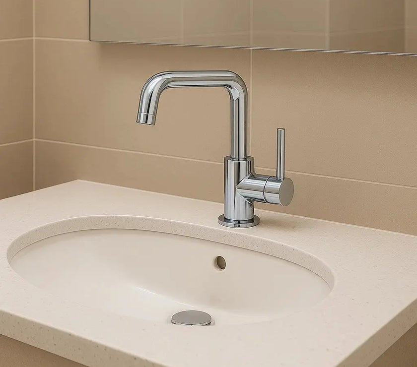 Lavabo Bataryası 7 yıl Garantili Çift Su Girişli 360 Derece Dönen Boru  