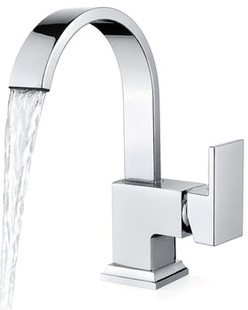 Sardıcı Şelale Lavabo Bataryası Krom Çift Su Girişli 5 Yıl Garantili