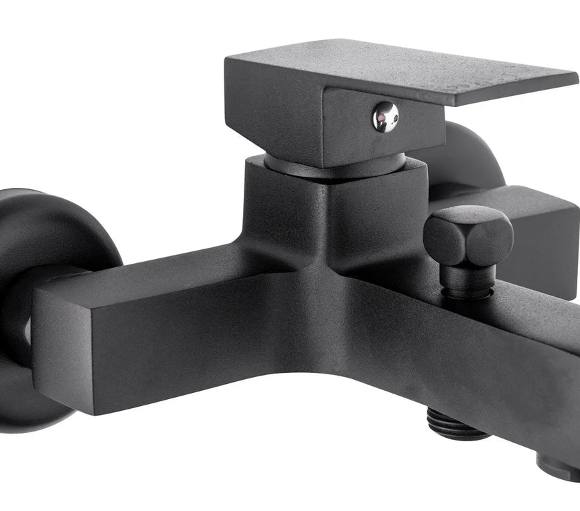 Alto Siyah Banyo Duş Musluğu 5 Yıl Garantili Batarya