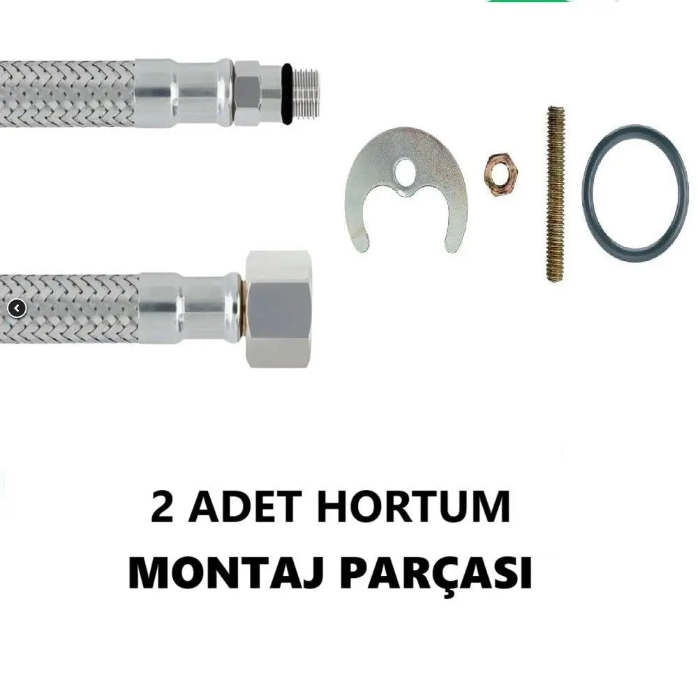 Sardıcı Barok Serisi Siyah Lavabo Bataryası 5 Yıl Garantili