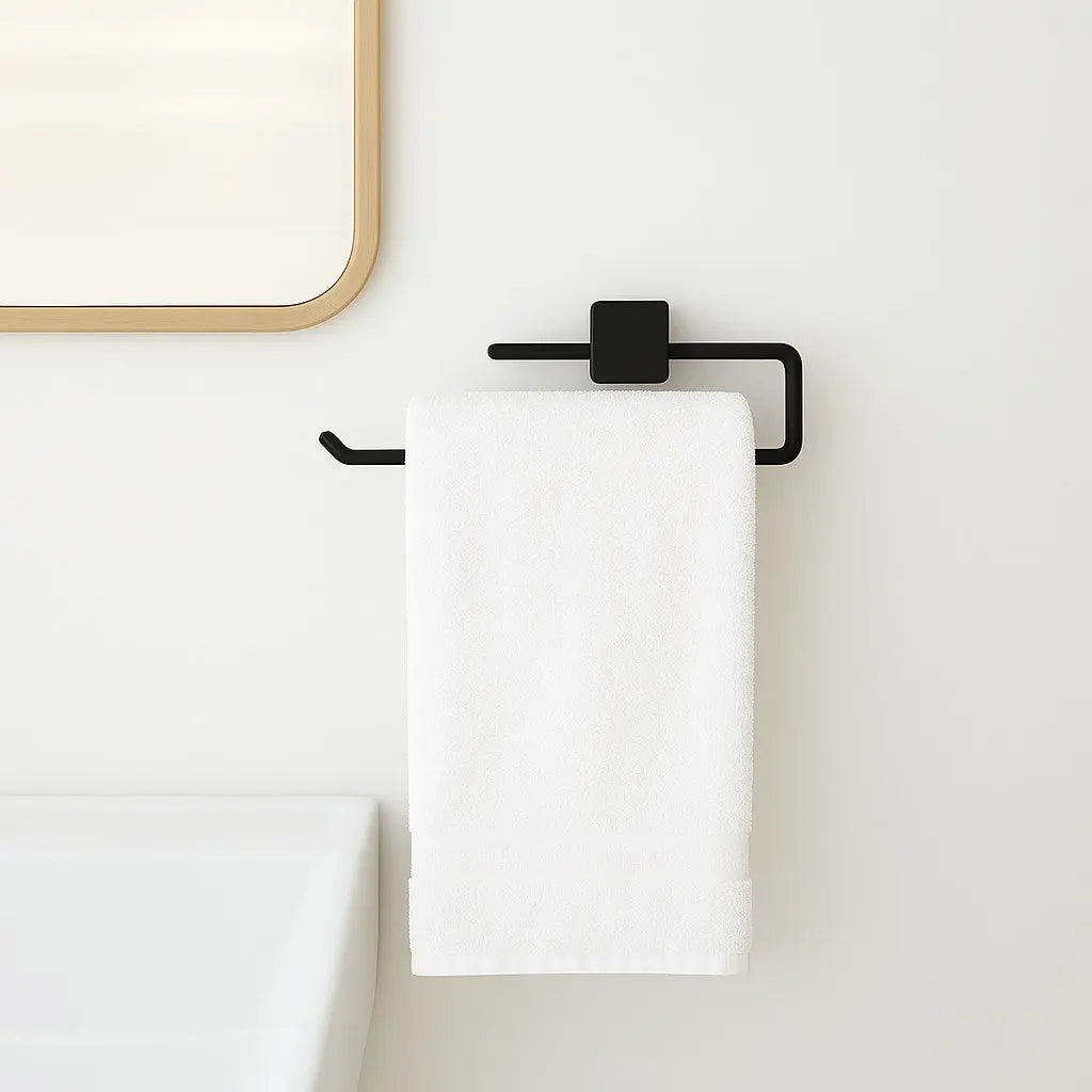 Yapışkanlı Siyah Kağıt Havluluk 3M Bantlı Delme Yok Sök Yapıştır 