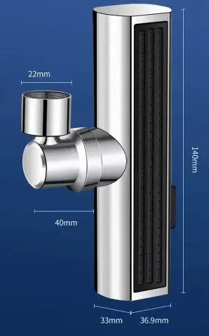Sardıcı Universal Chromium Serisi Musluk Ucu Fonksiyonlu Su Tasarruflu Şelale Tipi Yönlendirme Apara