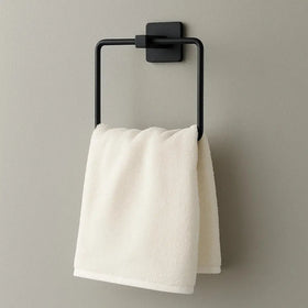 Havluluk Kare Yapışkanlı Siyah Havluluk Basit Montaj 