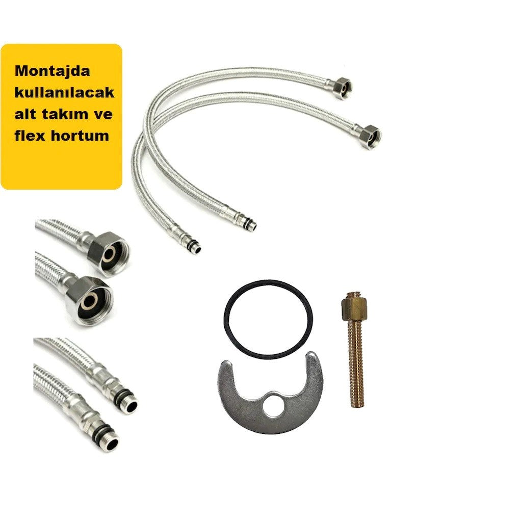 BEYAZ GOLD MUTFAK EVİYE BATARYASI