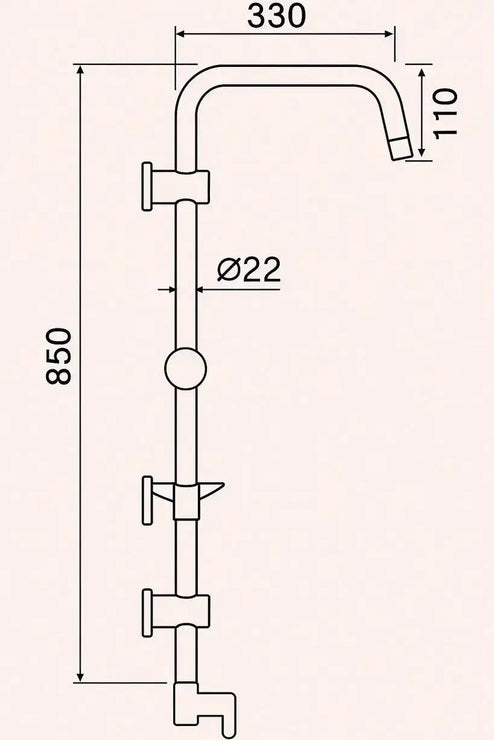 Capella Tepe Yağmurlama Duş Sistemi 304SS