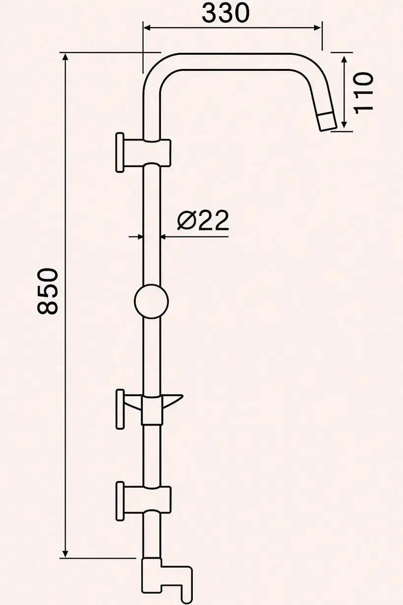Capella Tepe Yağmurlama Duş Sistemi 304SS