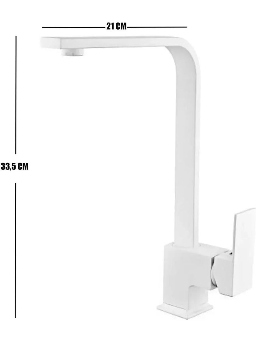 Sardıcı Beyaz Kare Mutfak Bataryası Çift Su Girişli 5 Yıl Garantili SARDICI