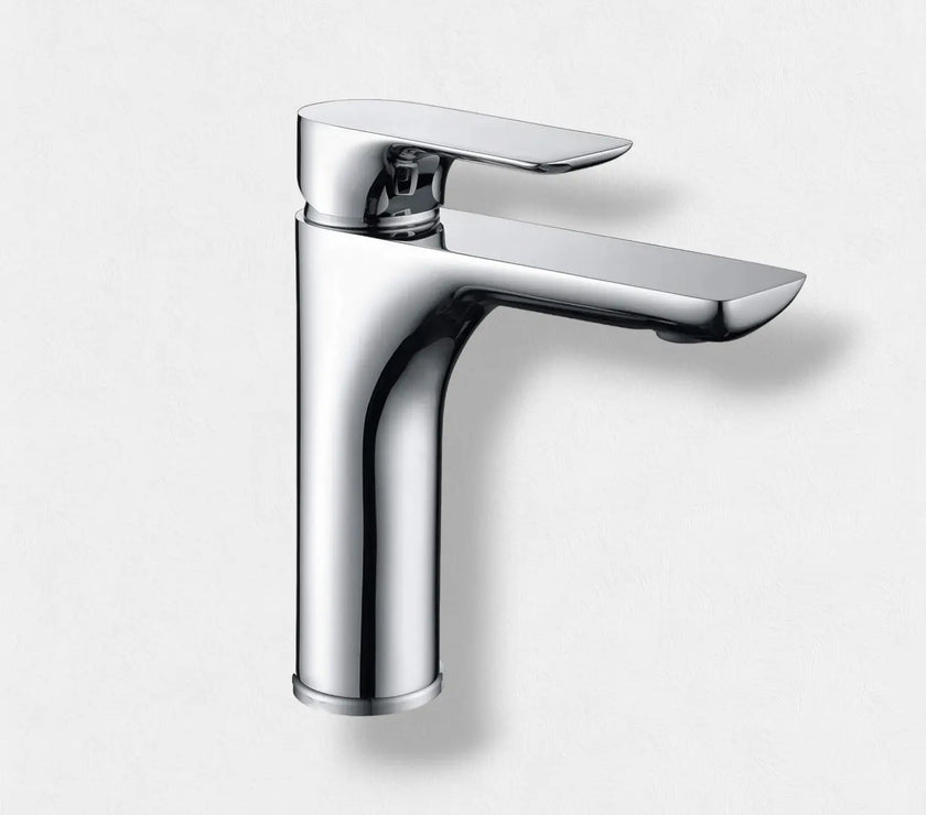 Melfa Elegant Series Krom Lavabo Bataryası Çift Su Girişli 5 Yıl Garantili