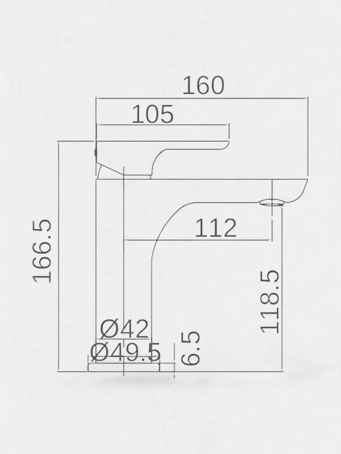 Melfa Elegant Series Krom Lavabo Bataryası Çift Su Girişli 5 Yıl Garantili