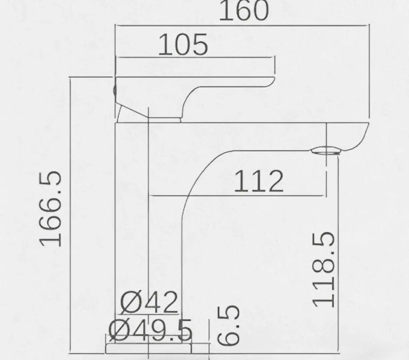 Melfa Elegant Series Krom Lavabo Bataryası Çift Su Girişli 5 Yıl Garantili