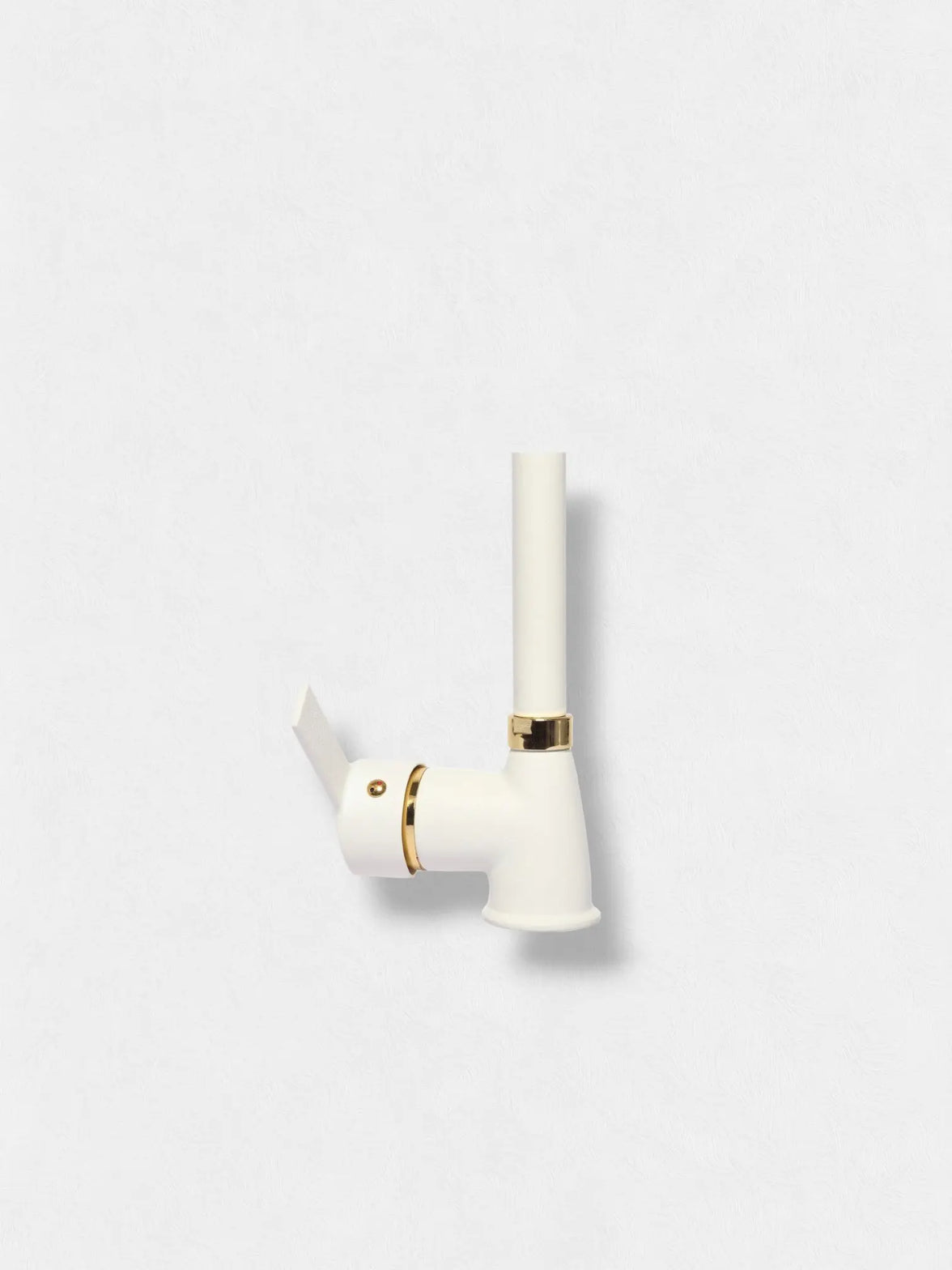 Melfa Gold Detaylı Beyaz Mutfak Bataryası Çift Su Girişli 5 Yıl Garantili