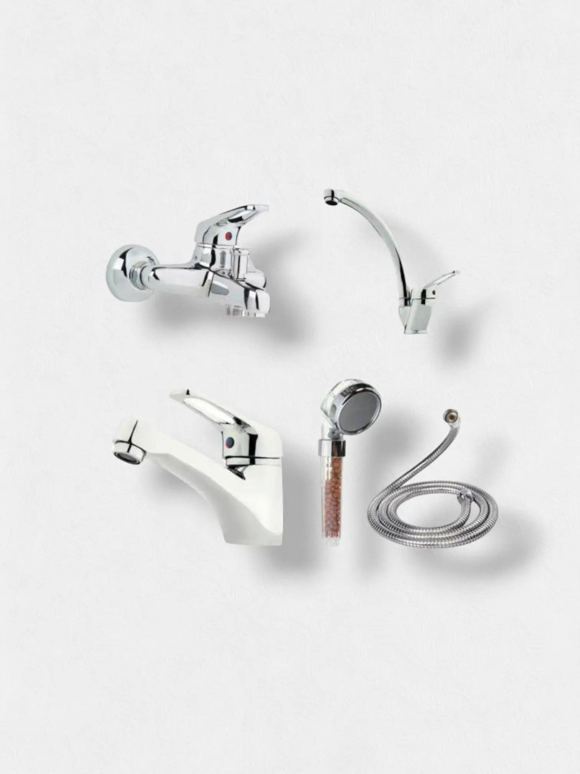 Melfa Classic Series Krom 4`Lü Batarya Seti Çift Su Girişli 5 Yıl Garantili