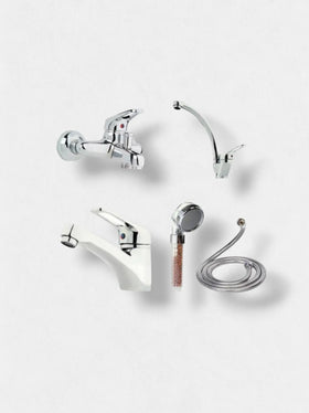 Melfa Classic Series Krom 4`Lü Batarya Seti Çift Su Girişli 5 Yıl Garantili