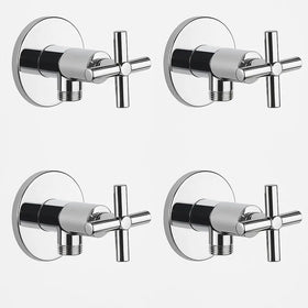 4'LÜ Taharet Musluğu Artı kullanım   Pirinç Gövde, AÇ-KAPA kullanım