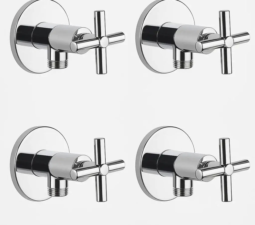 4'LÜ Taharet Musluğu Artı kullanım   Pirinç Gövde, AÇ-KAPA kullanım