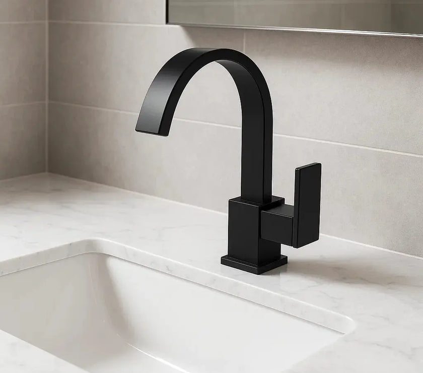 Sardıcı Barok Serisi Siyah Lavabo Bataryası 5 Yıl Garantili Sardıcı