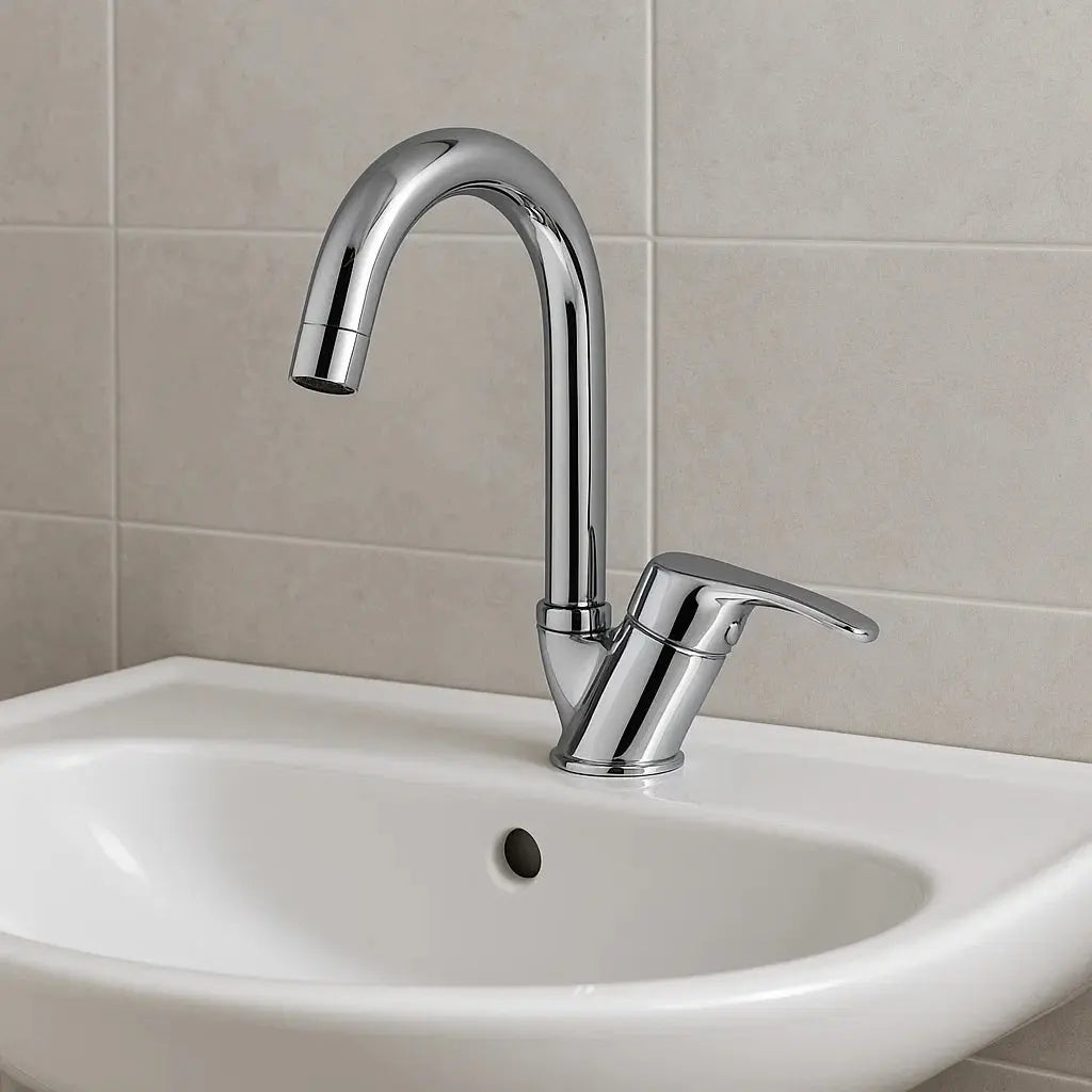 Sardıcı Basic Krom Lavabo Bataryası Çift Su Girişli 5 Yıl Garanti Süreli sardıcı