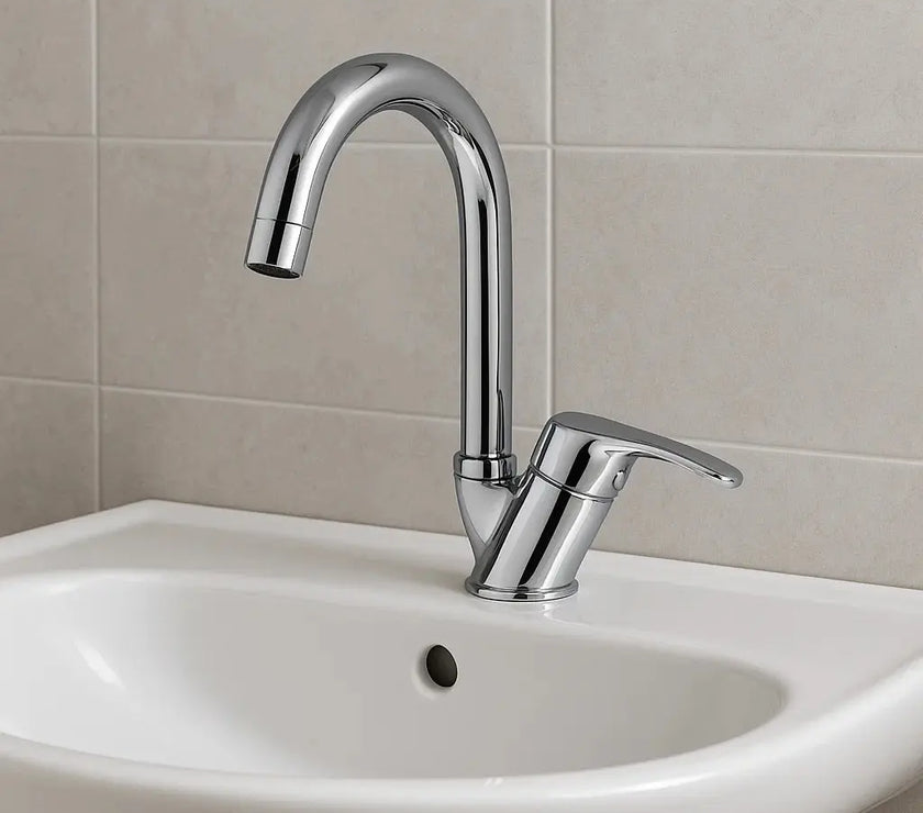 Sardıcı Basic Krom Lavabo Bataryası Çift Su Girişli 5 Yıl Garanti Süreli sardıcı