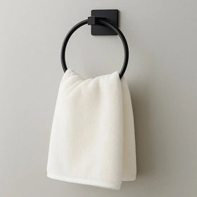 Yapışkanlı Yuvarlak Havluluk  Siyah Renk 