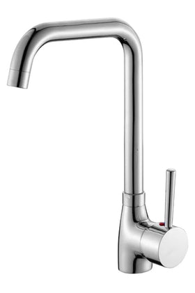 Krom Kare Mutfak Evye Bataryası Sıcak Soğuk Girişli Kaliteli Musluk