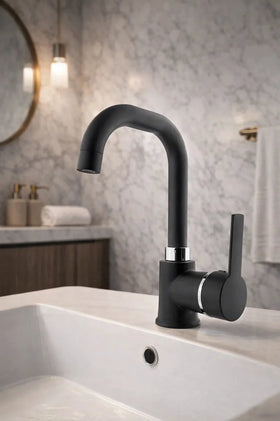 Sardıcı Stellar Series Siyah Lavabo Bataryası 5 Yıl Garantili Tam Takım SARDICI