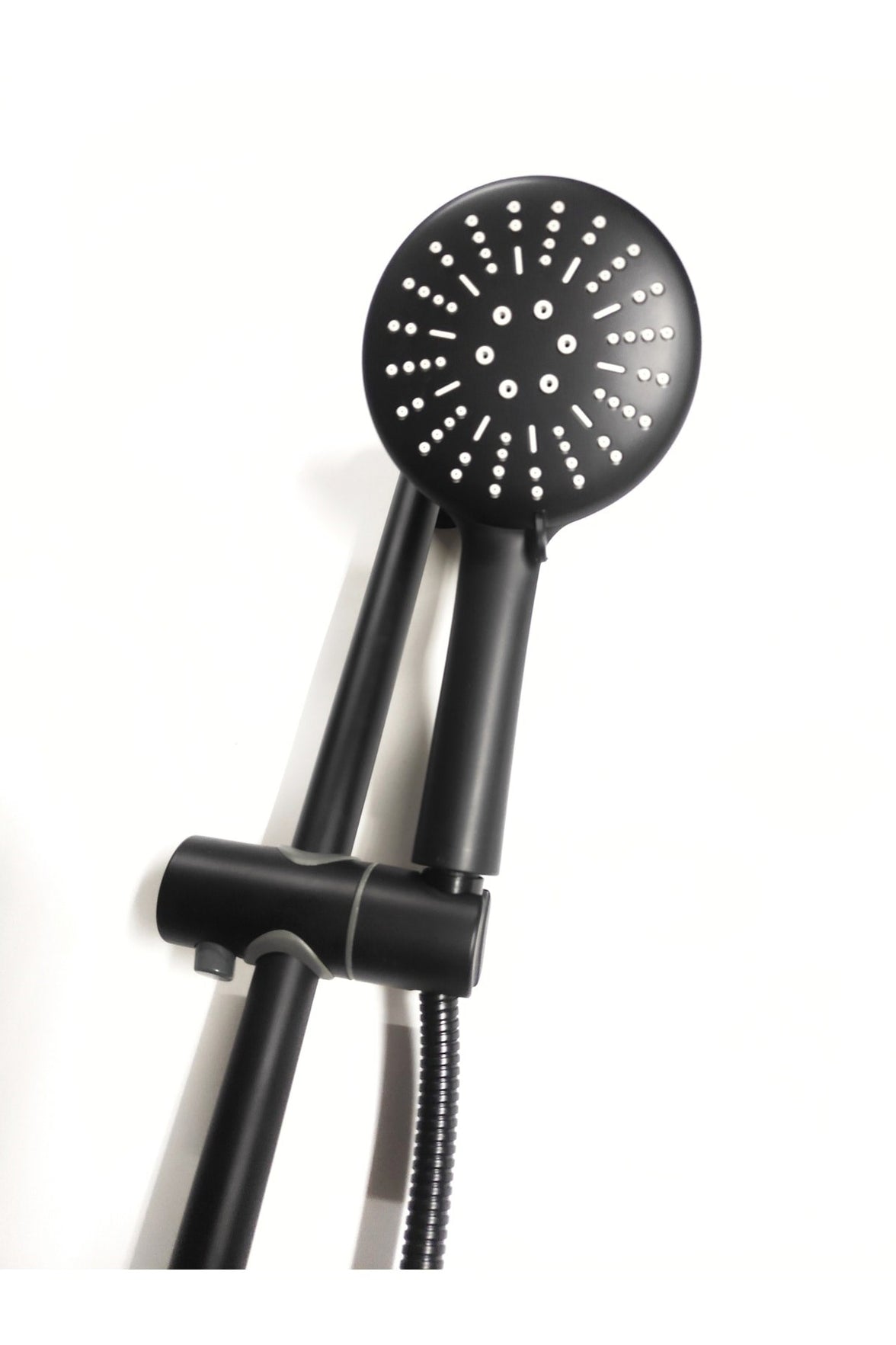 Siyah Sürgülü Mix Paslanmaz Duş Seti Lüks Alfa Seri