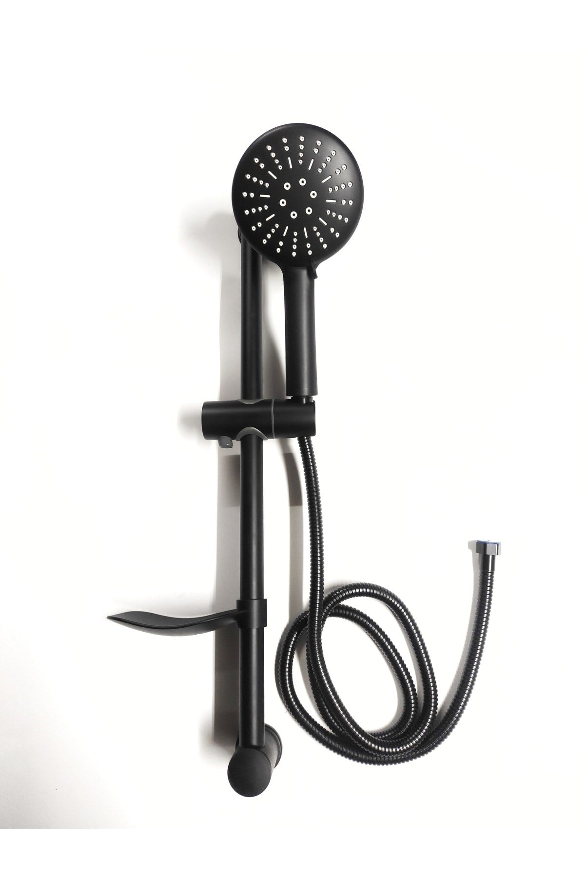 Siyah Sürgülü Mix Paslanmaz Duş Seti Lüks Alfa Seri
