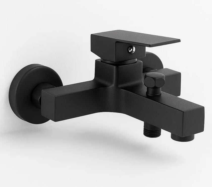 Alto Siyah Banyo Duş Musluğu 5 Yıl Garantili Batarya