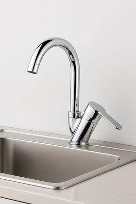 Lavabo Bataryası 40 Lık 5 Yıl Garantili Mix Delta Eviye Lavabo Bataryası Çift Su Girişlidir