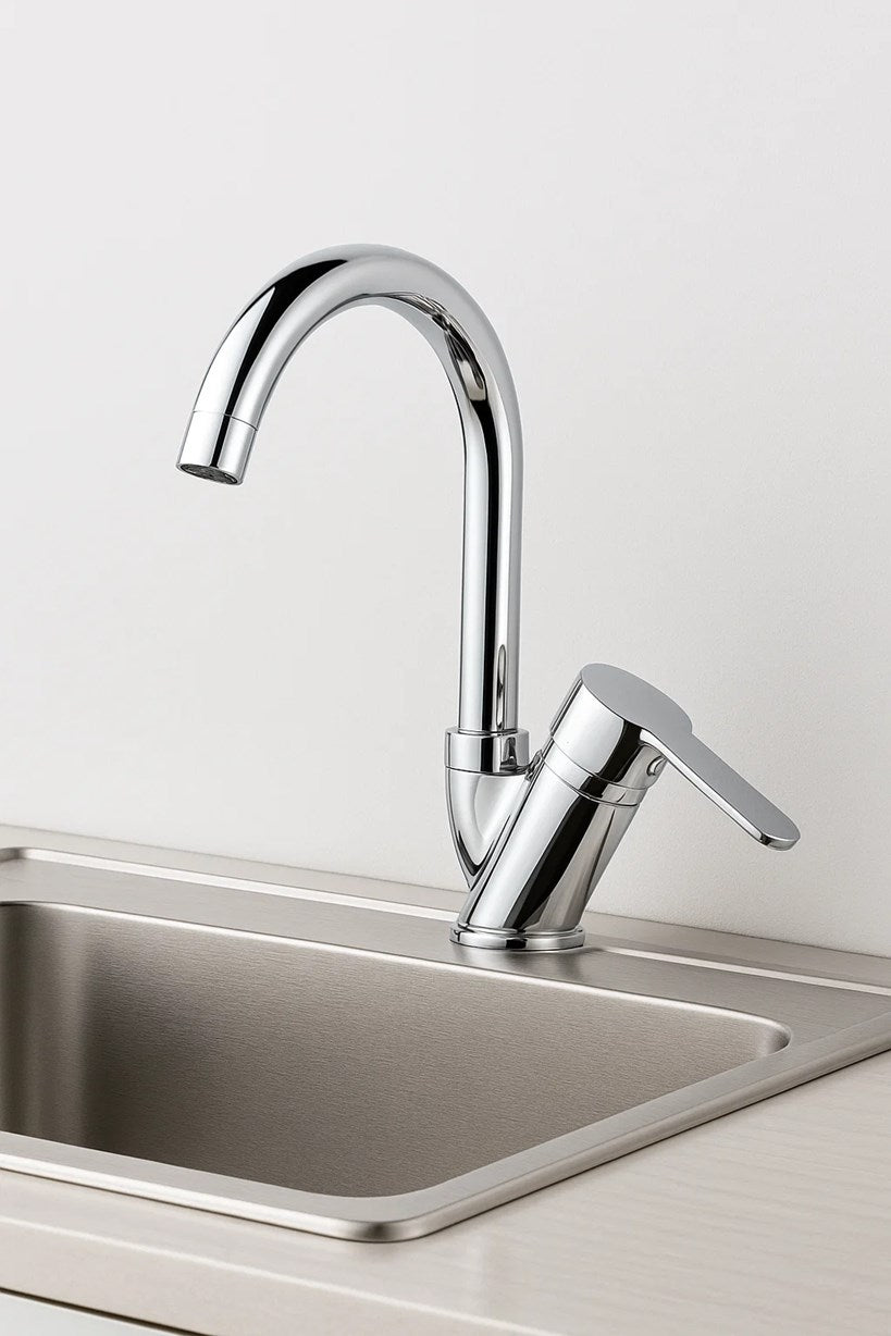 Lavabo Bataryası 40 Lık 5 Yıl Garantili Mix Delta Eviye Lavabo Bataryası Çift Su Girişlidir
