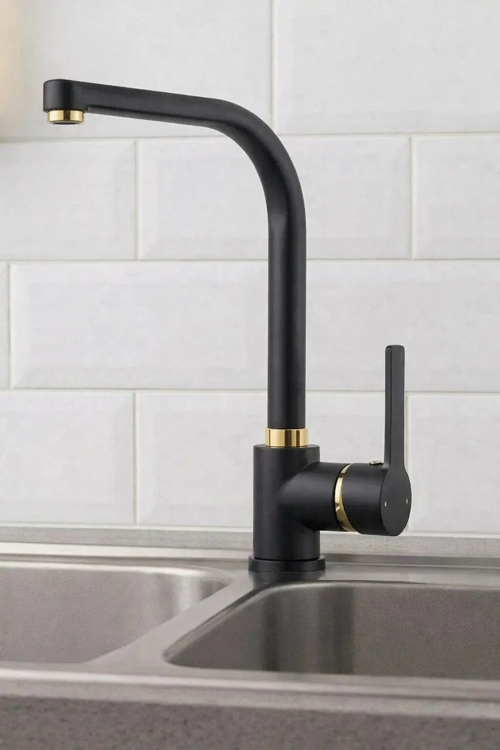 GİA Mutfak Eviye Musluk Çift Su Girişli