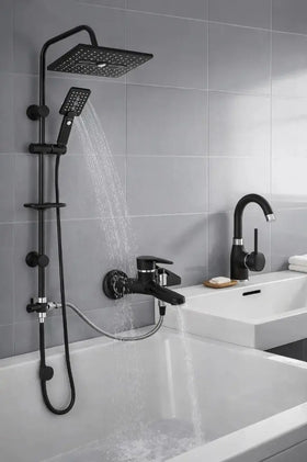 3 Lü Banyo Setİ Lavabo Banyo Duş Tepeleme Robot