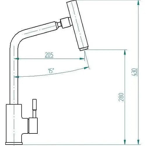 Mutfak Eviye Bataryası Modern İnox Kaplama Paslanmaz 304 Metal Oynar Başlıklı Fonksiyonel Ürün