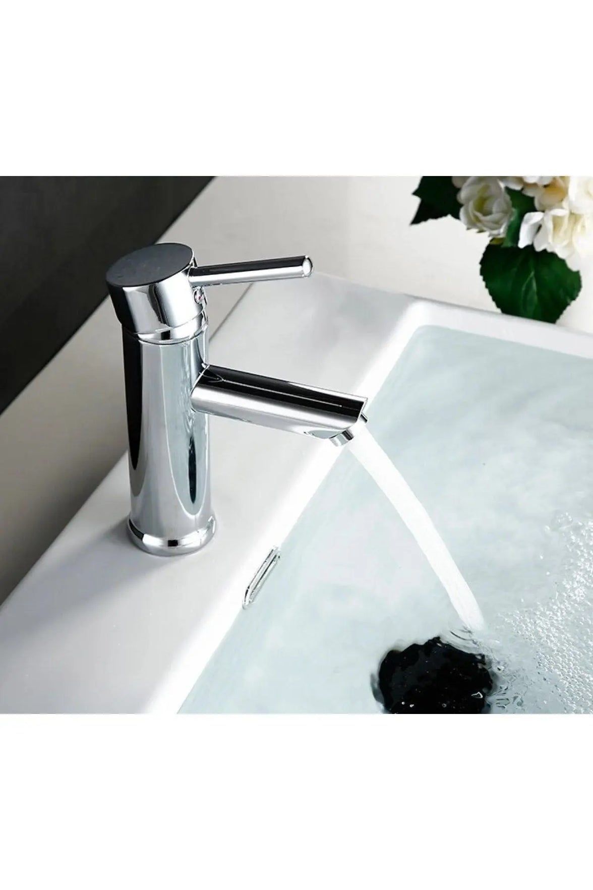 Lavabo Bataryası Krom Kaplama Çift Su Girişli Yüksek Model