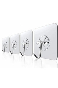 3 Adet Pratik Çok Amaçlı Güçlü Şeffaf Duvar Askısı Yapışkan Kancalı Mutfak Banyo Askı