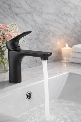 Black Diana Series Lavabo Bataryası Musluğu Sardıcı