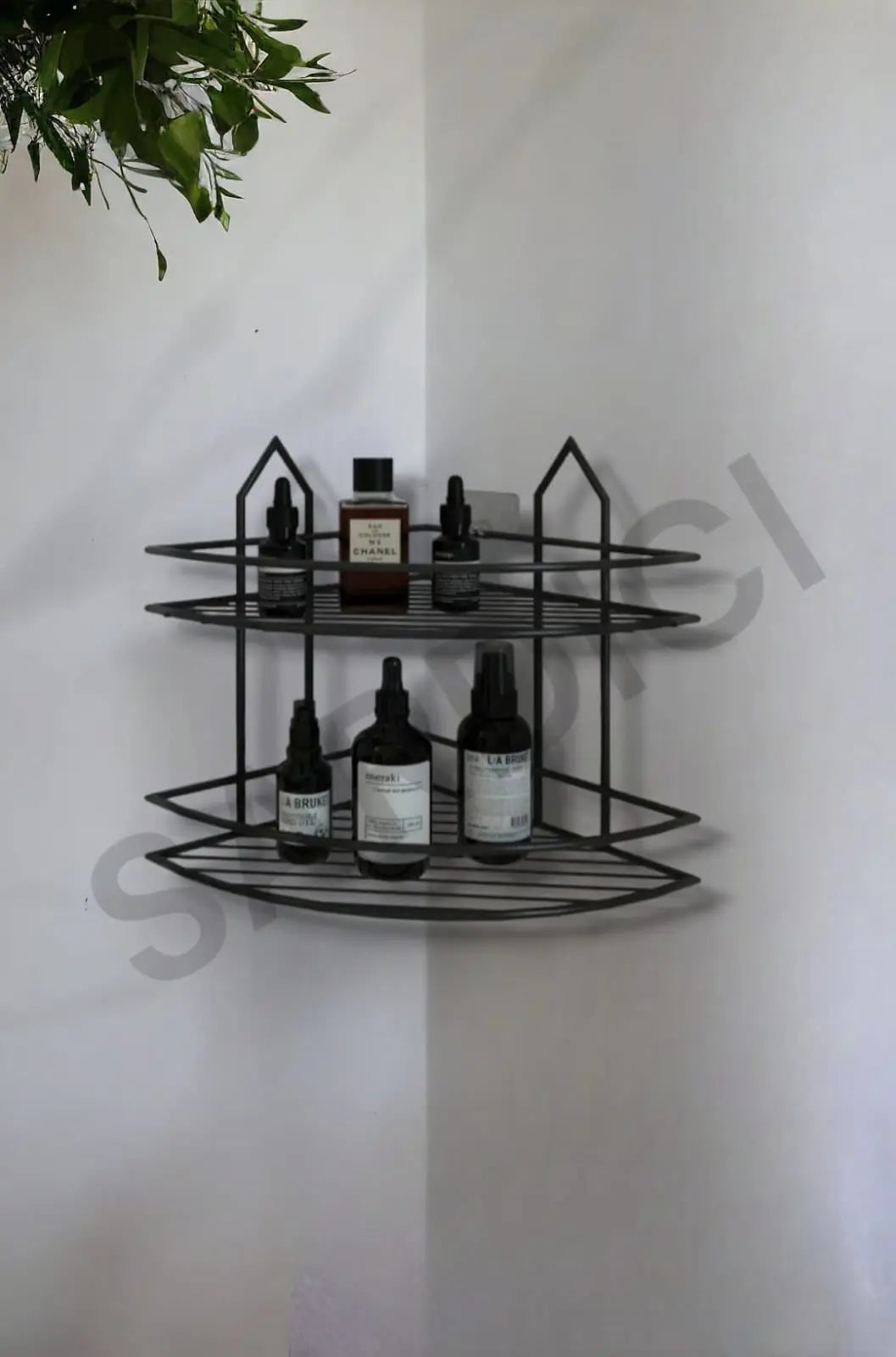 Sardıcı Şampuanlık Sabunluk  Banyo Köşeliği Düzenleyici Banyo Organizer Paslanmaz Yapışkanlı  2 Katl
