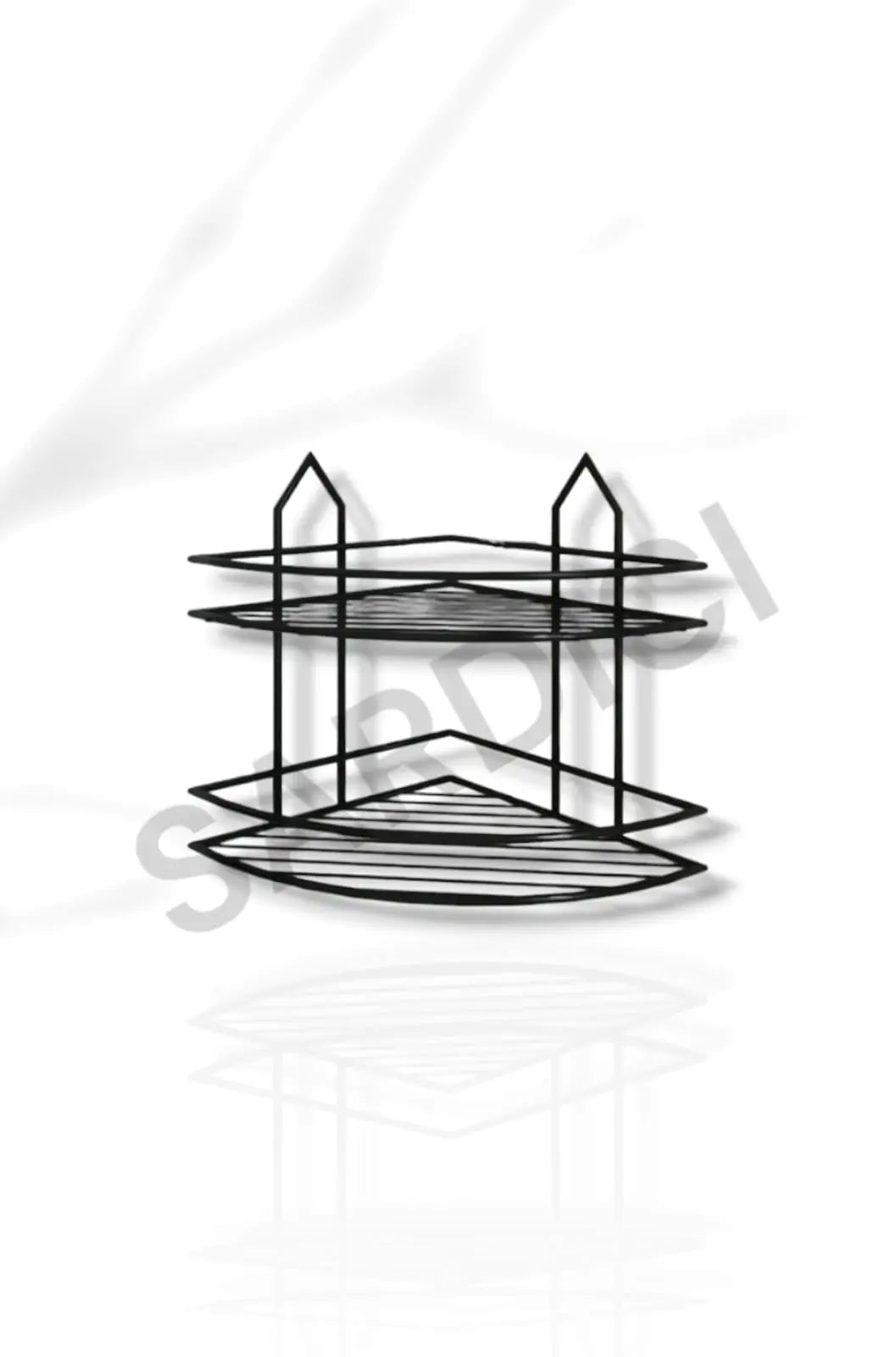 Sardıcı Şampuanlık Sabunluk  Banyo Köşeliği Düzenleyici Banyo Organizer Paslanmaz Yapışkanlı  2 Katl