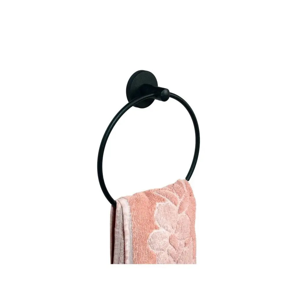 Melfa Siyah Yuvarlak Havluluk Vidalı Hazır Ürün